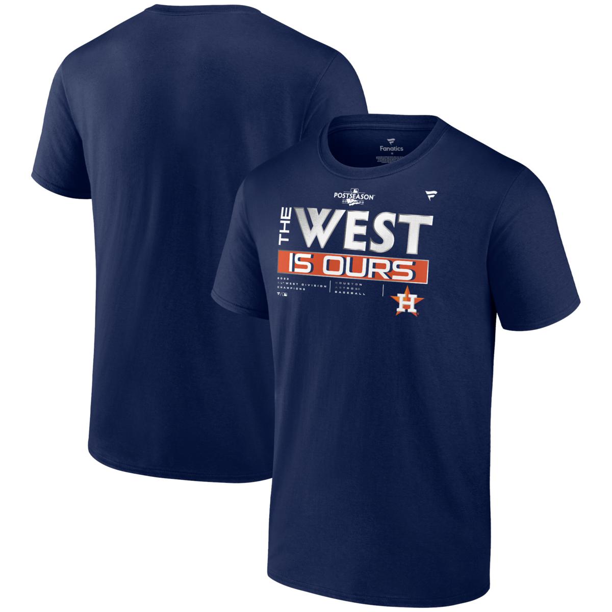 Officially Licensed MLB Men's Navy Astros 2022 Champions T-Shirt