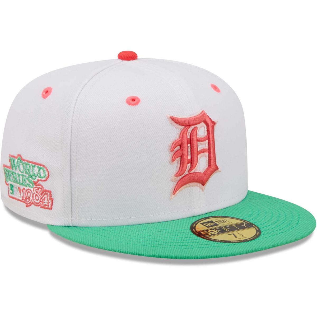 Officially Licensed New Era Blue Team Basic Fitted Hat - Detroit