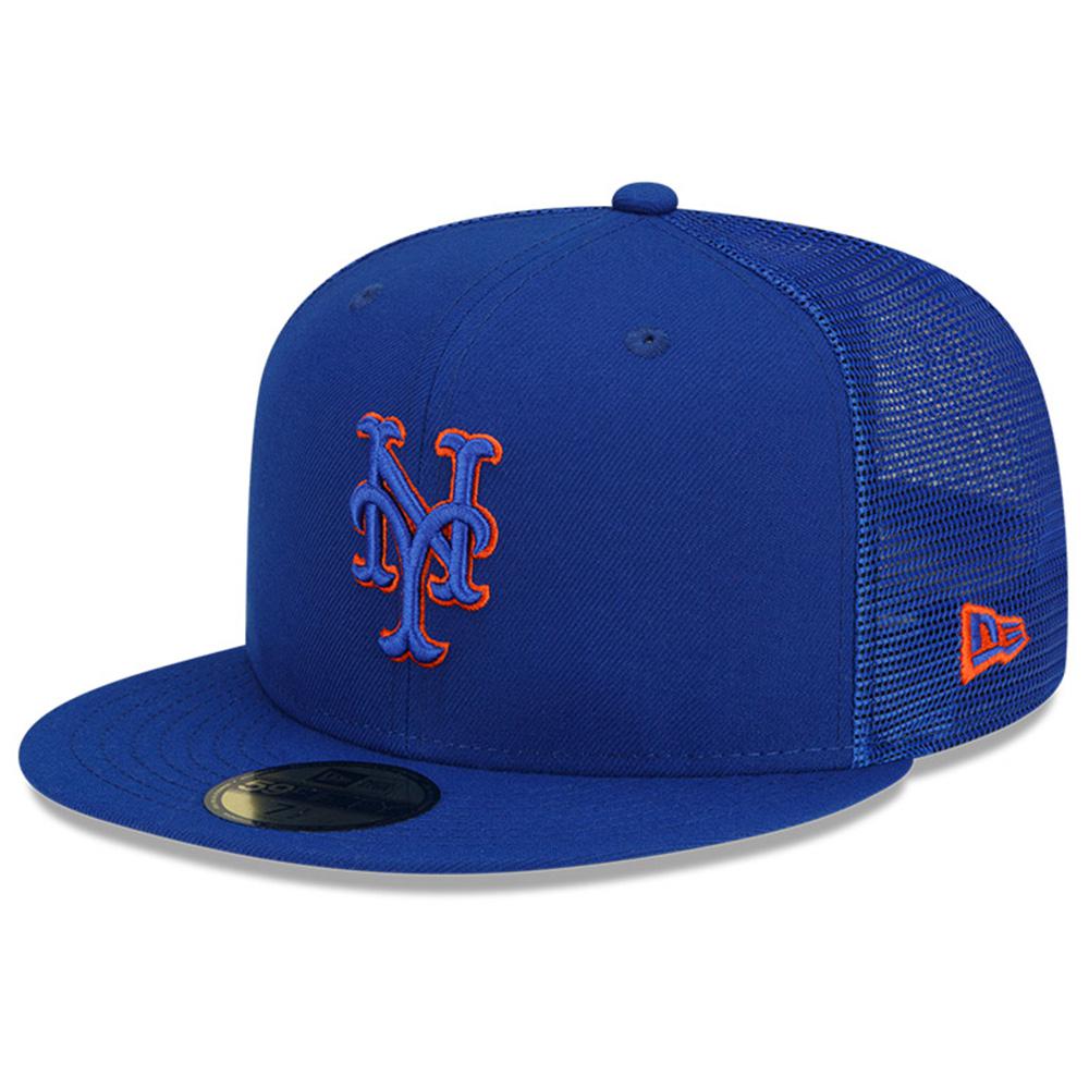 New York Mets New Era Basic 59FIFTY Fitted Hat - Black, Size: 7