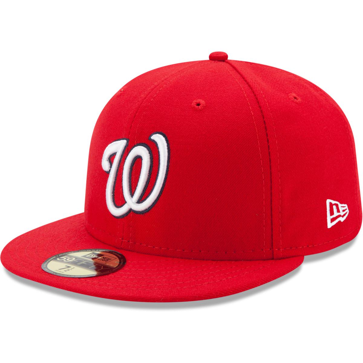 Officially Licensed MLB Mens New Era Collection Fitted Hat - Nationals ...