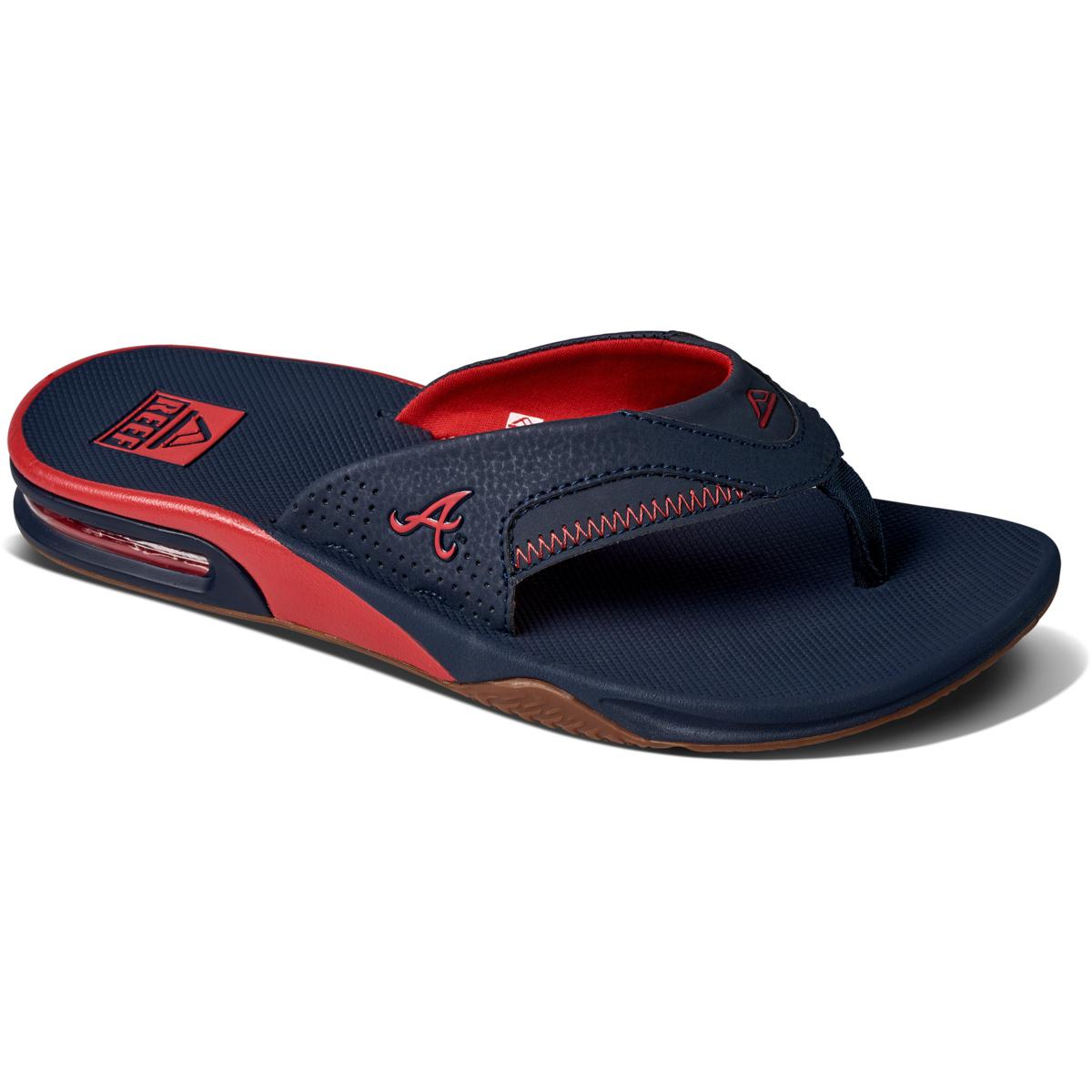 Officially Licensed MLB Men's REEF Braves Bottle Opener Sandals 20937570 HSN