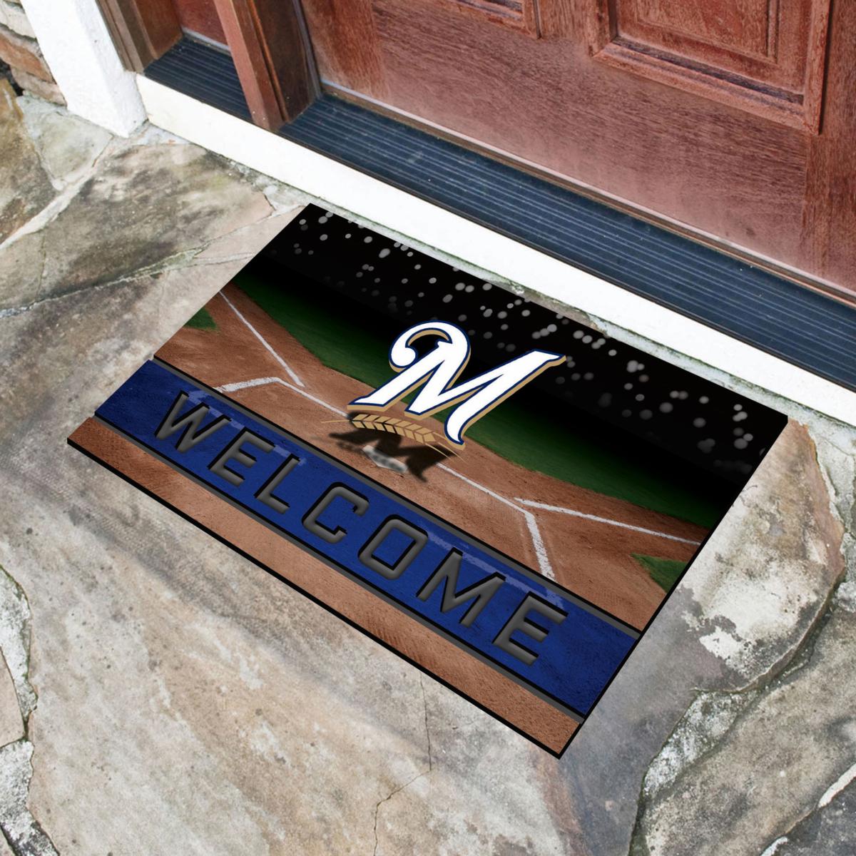 Officially Licensed MLB Milwaukee Brewers Accent Rug 19 x 30