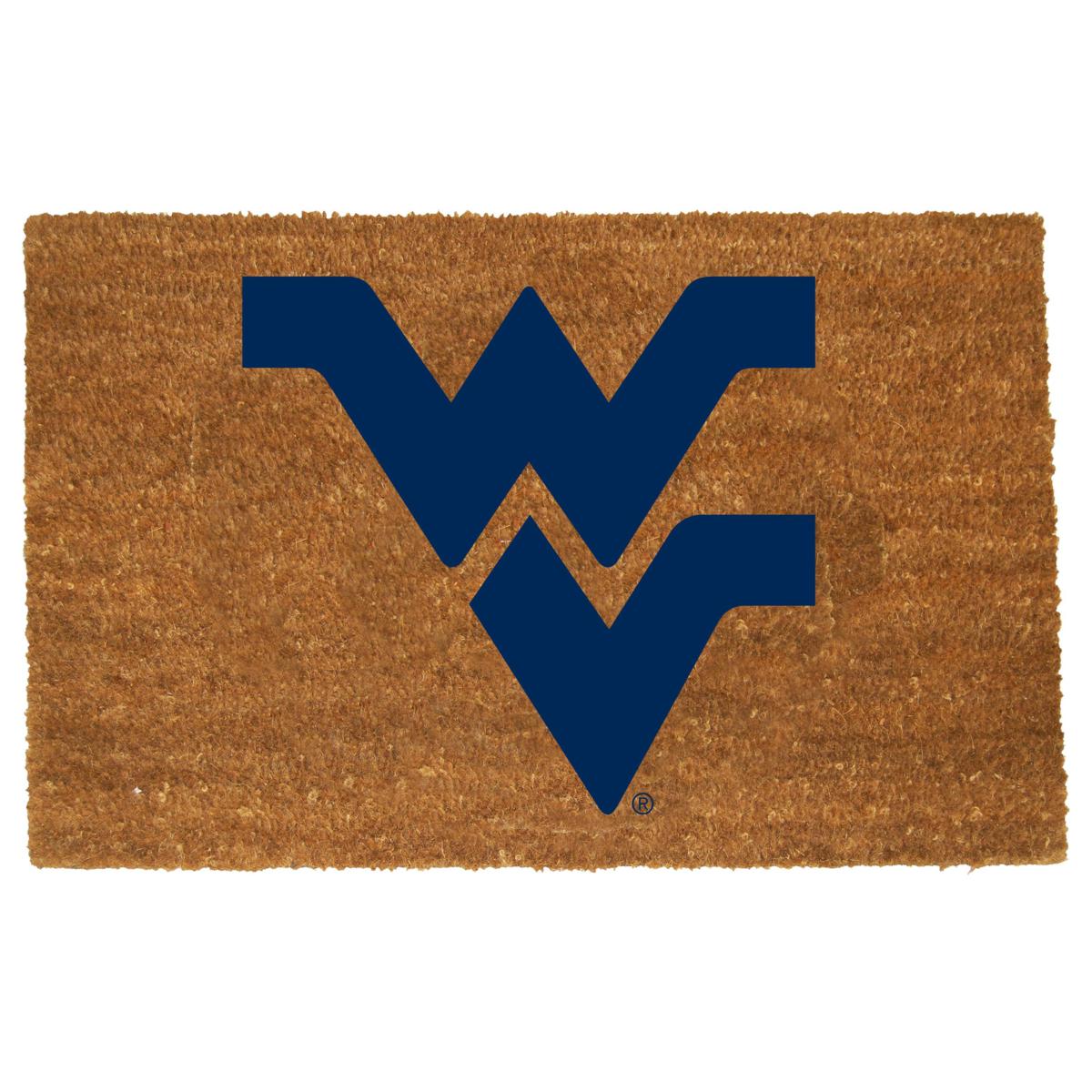 Officially Licensed NCAA Colored Logo Door Mat - West Virginia