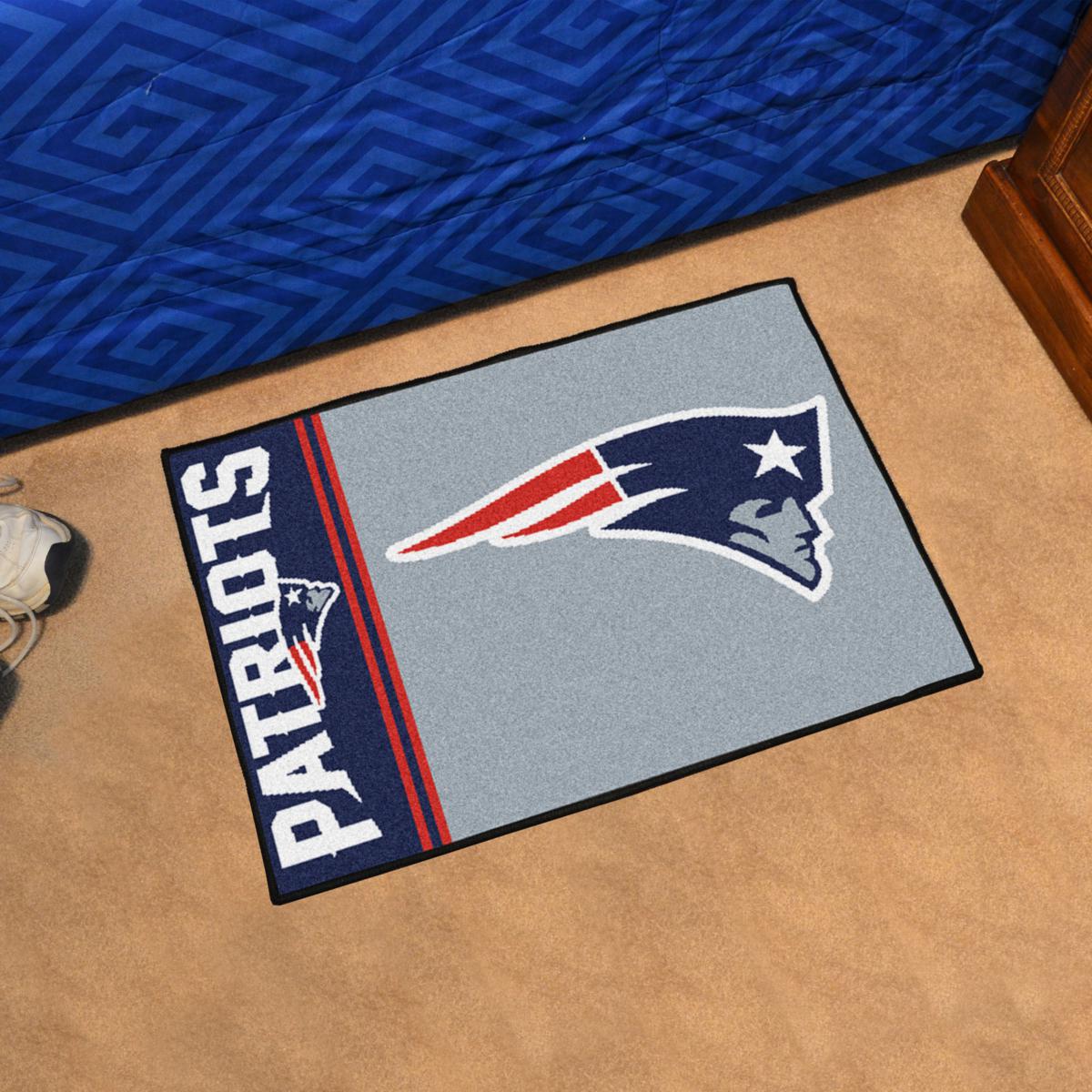 Officially Licensed NFL New England Patriots Vintage Logo Football Rug