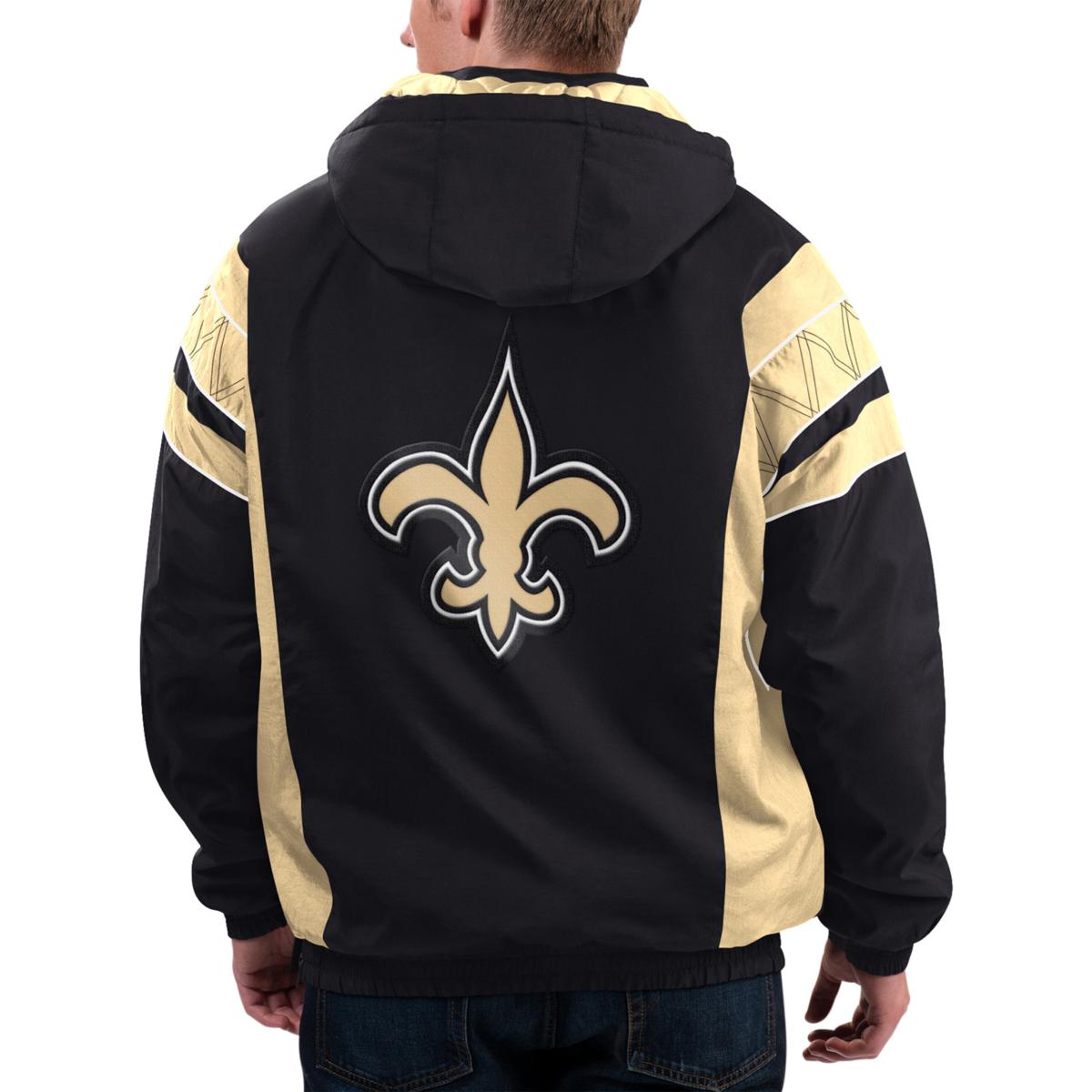 Football Fan Shop Officially Licensed NFL Full-Zip Hooded Jacket - Saints