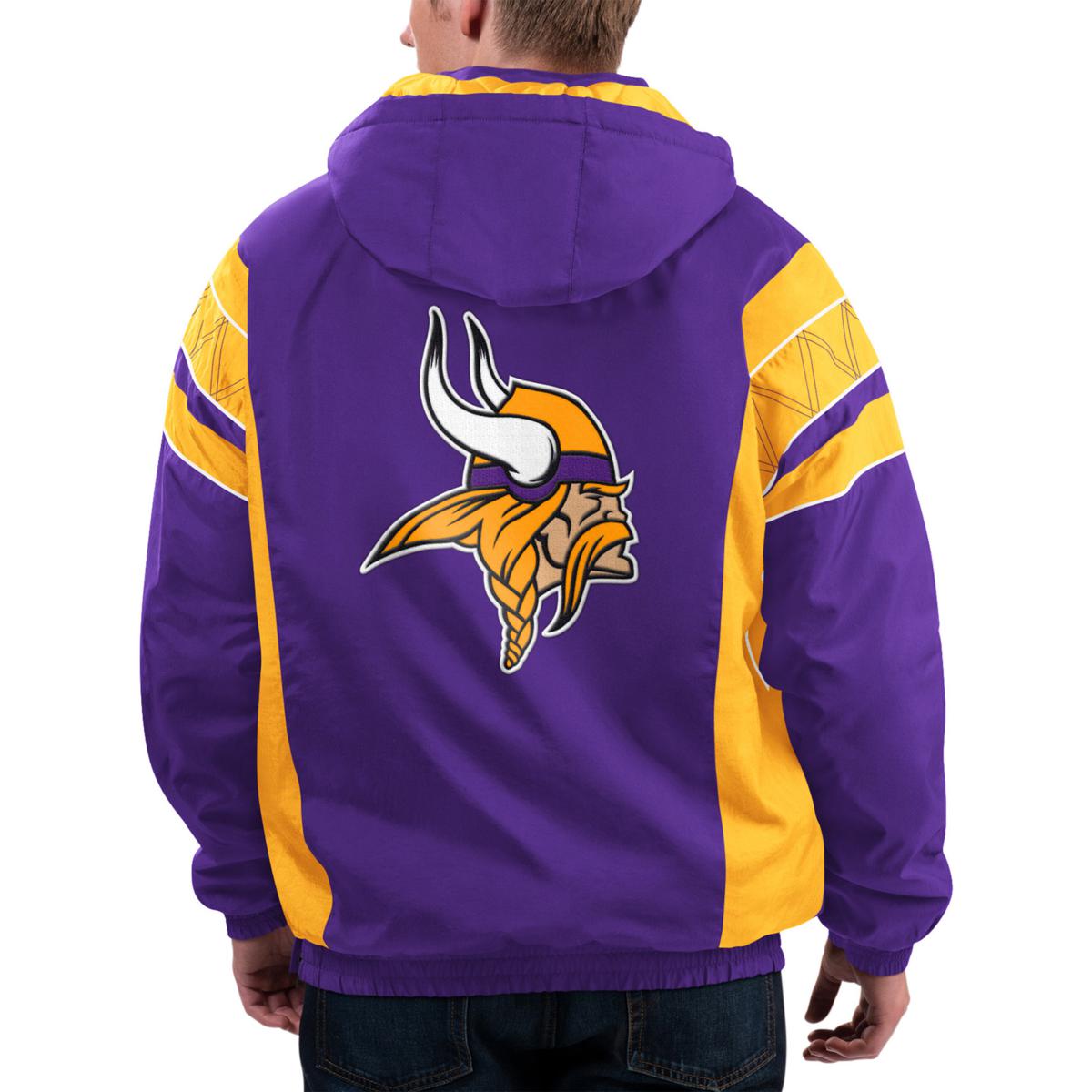 Minnesota Vikings Mens Jackets, Mens Pullover Jacket, Vikings Full