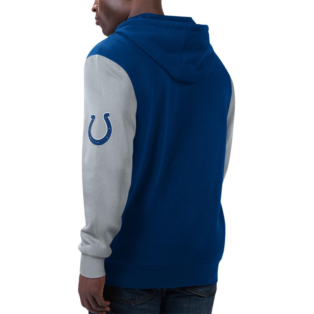 Football Fan Shop Officially Licensed NFL 1/2 Zip Pullover Hooded Jacket - Colts