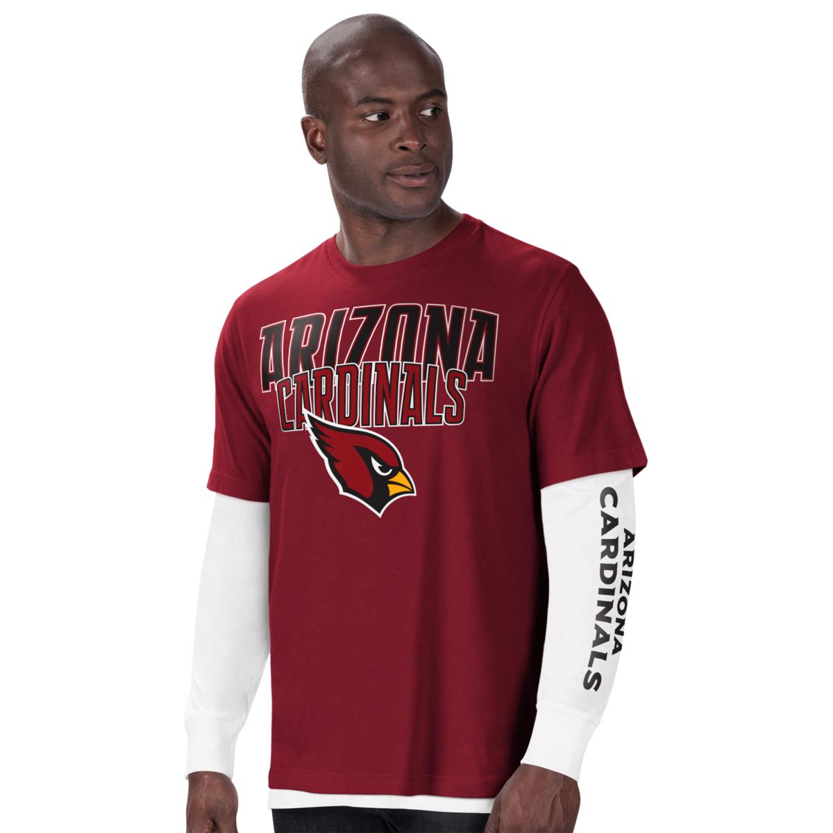 Women's G-III 4Her by Carl Banks Black Arizona Cardinals Football Love  V-Neck Fitted T-Shirt