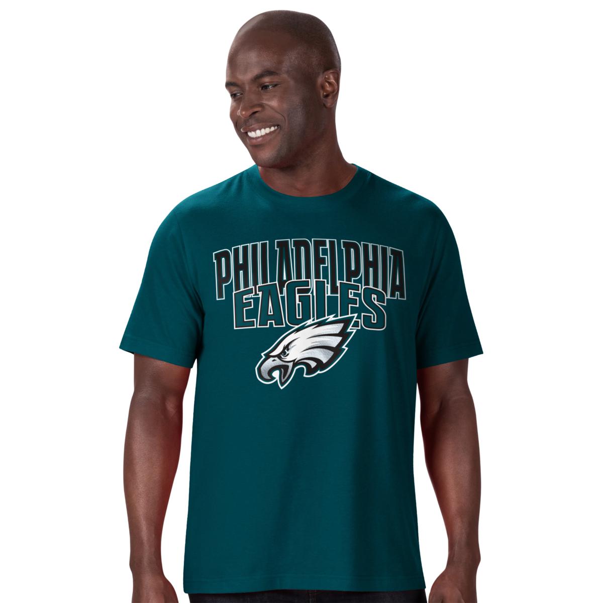 Officially Licensed NFL 3-in-1 Combo 2-pack of Crew-Neck Tees by Glll -  Eagles