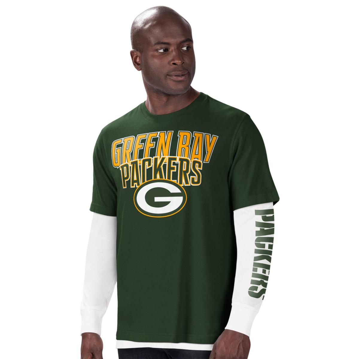 Officially Licensed NFL 3-in-1 Combo 2-pack of Crew-Neck Tees by Glll