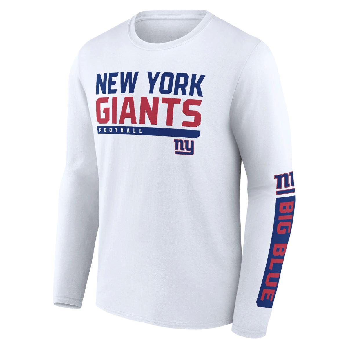 NFL, Shirts, N Y Giants Long Sleeve Team Colors L Tee Shirt