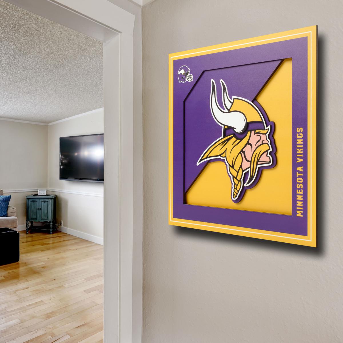 NFL Minnesota Vikings 5-Layer StadiumViews 3D Wall Art