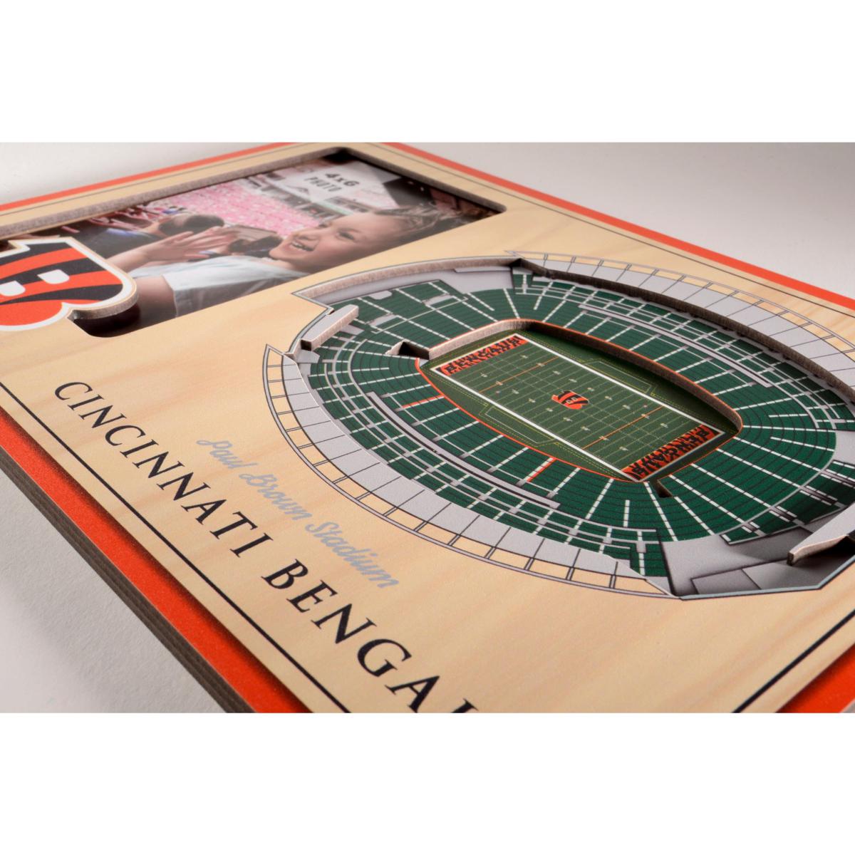 Cincinnati Bengals Paul Brown Stadium 3D Wood Stadium Replica — 3D