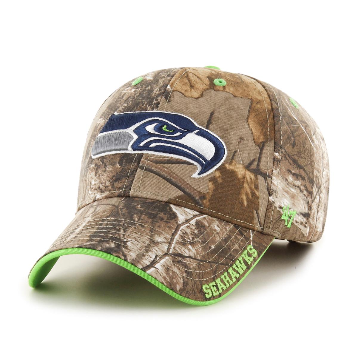 New Era Seattle Seahawks Black Camo Adjustable Hat