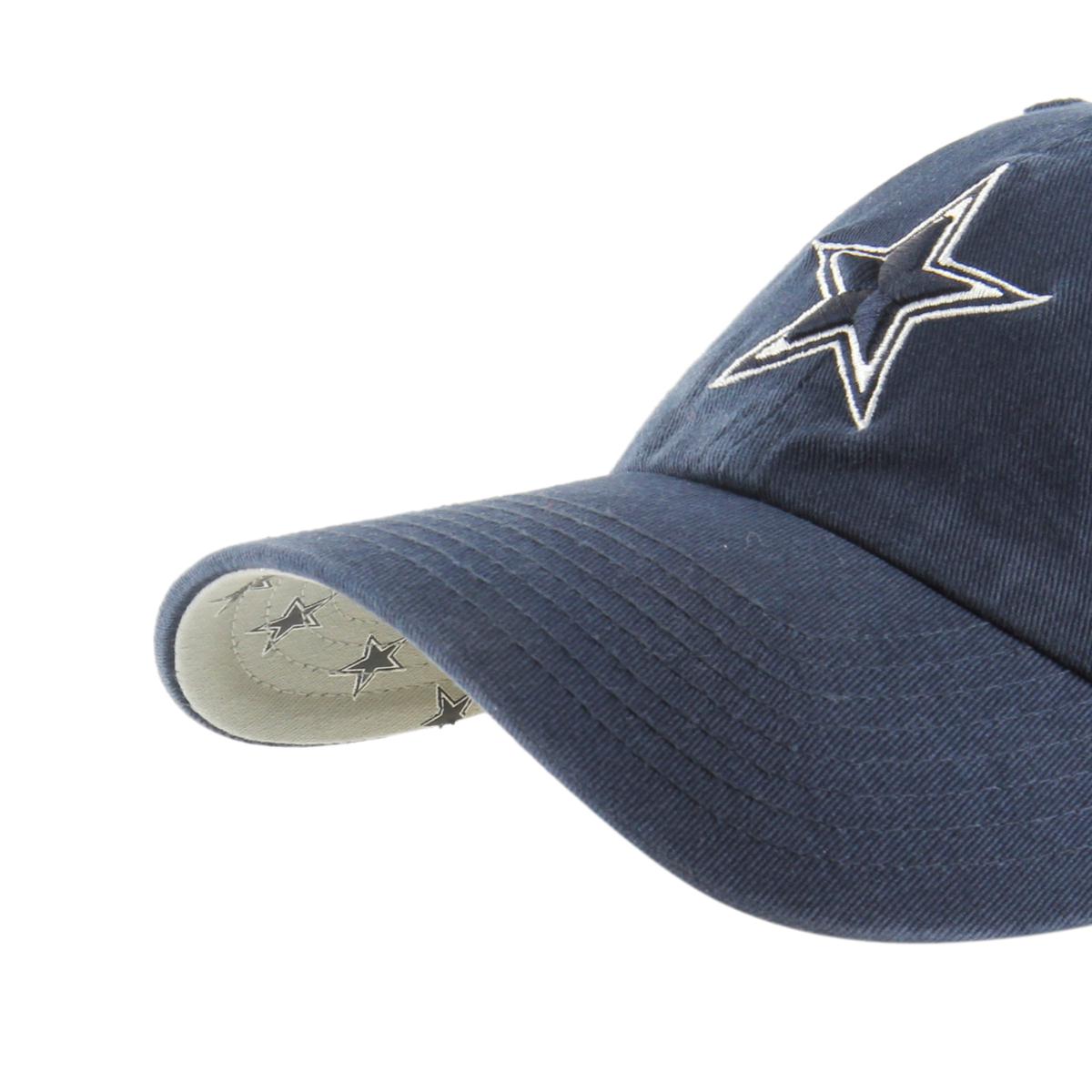 Women's '47 White Dallas Cowboys Confetti Clean Up Adjustable Hat