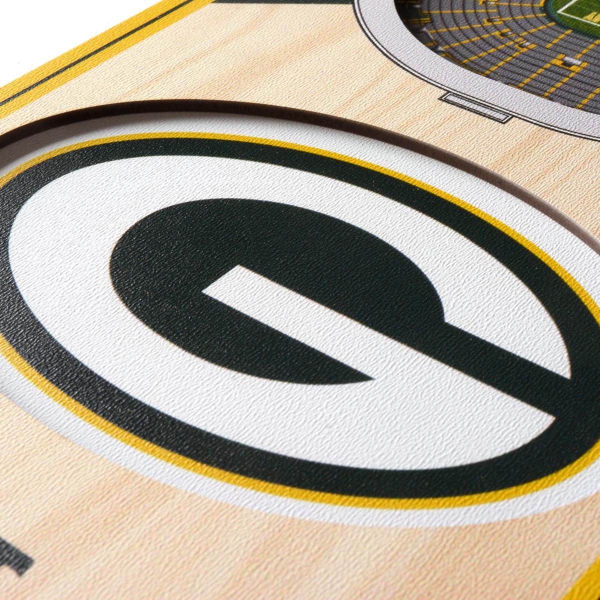 8 x 32 NFL Green Bay Packers 3D Stadium Banner