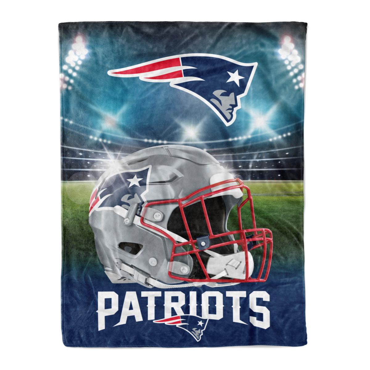 Officially Licensed NFL 60' x 80' Ultra Soft Stadium Lights Throw - Patriots