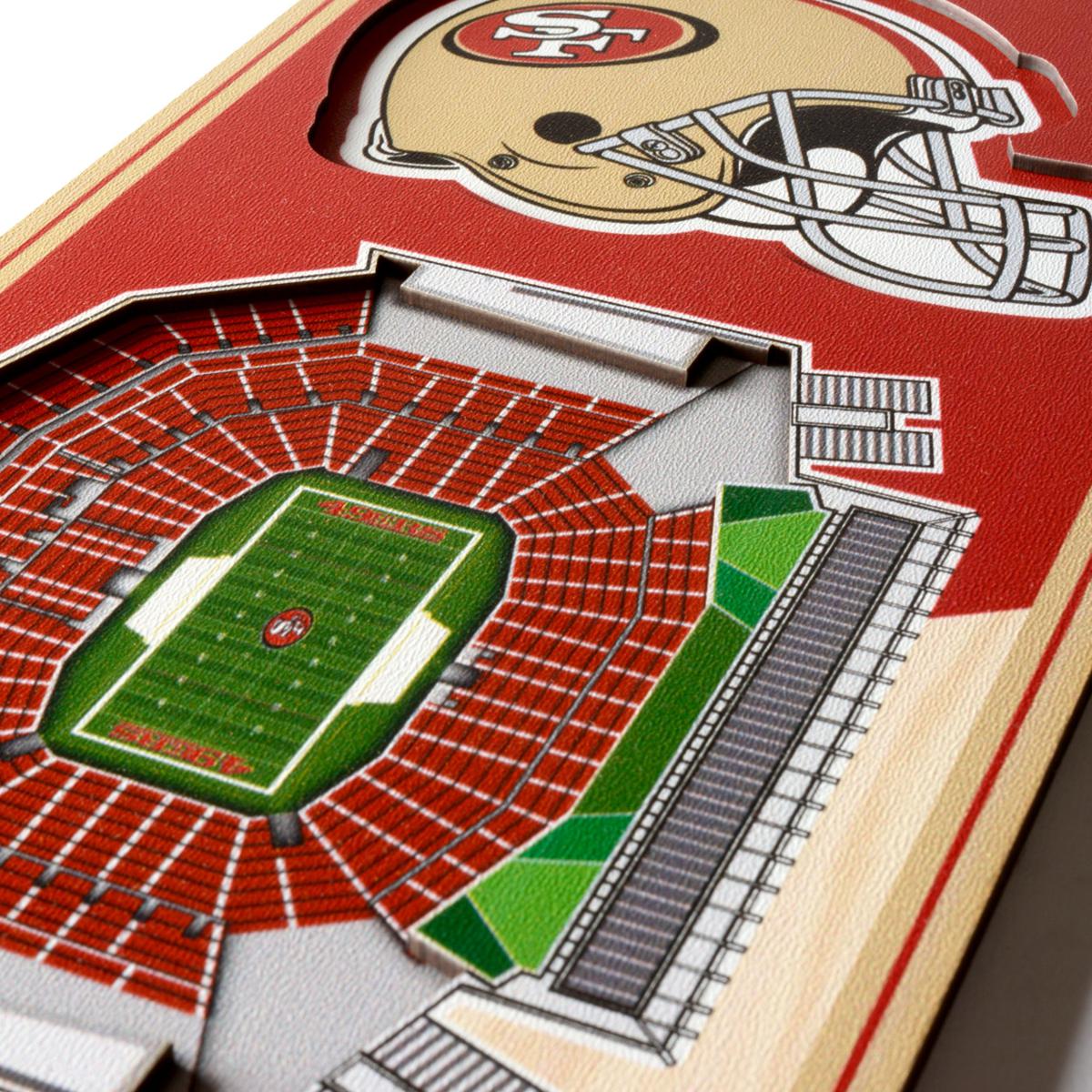 8 x 32 NFL San Francisco 49ers 3D Stadium Banner