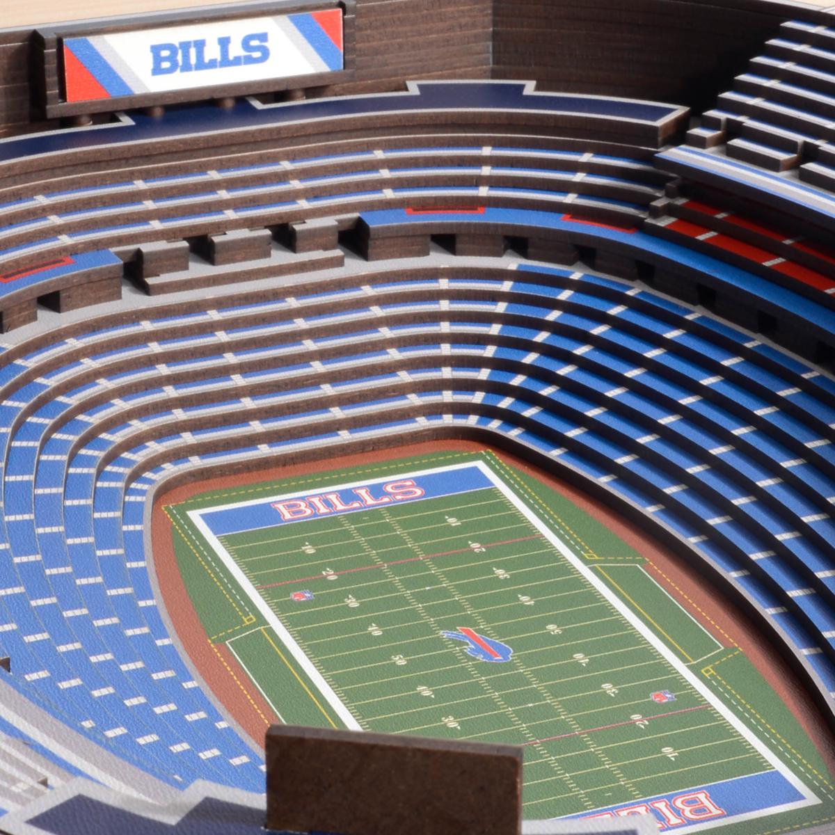 Buffalo Bills 3D Stadium Wood Wall Art