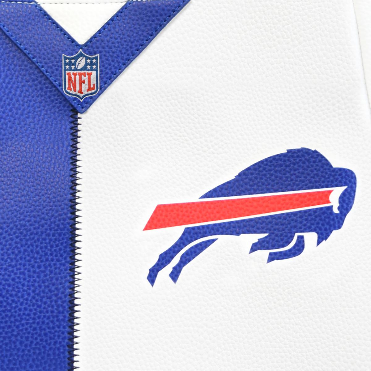 Officially Licensed NFL Buffalo Bills Pebble Split Hobo Bag