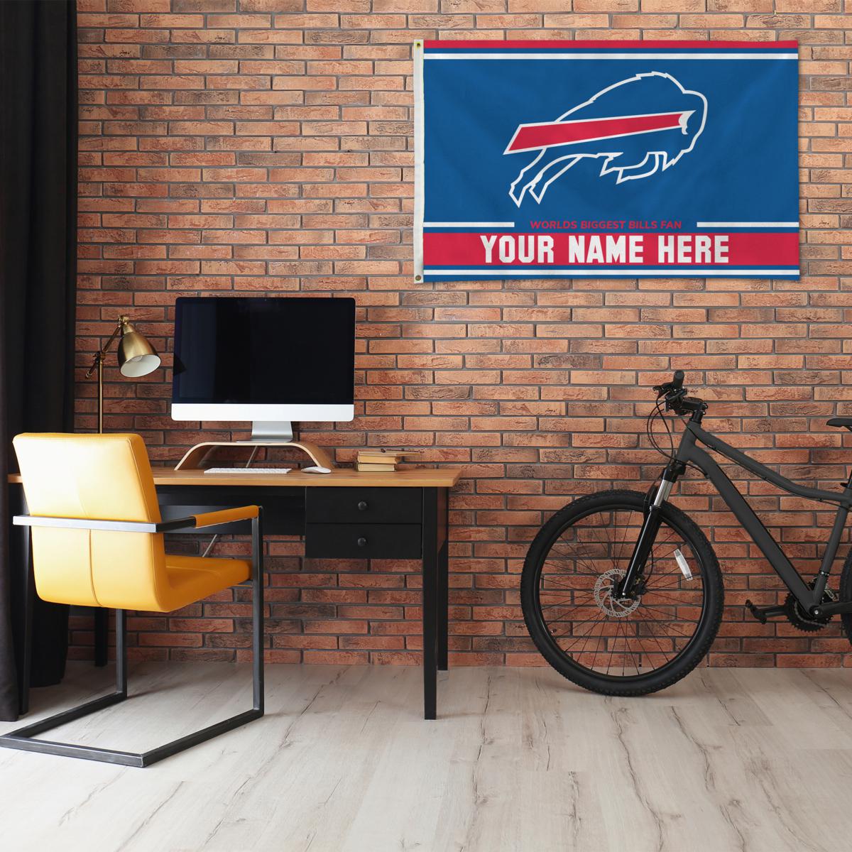 Officially Licensed NFL Buffalo Bills Personalized Banner Flag