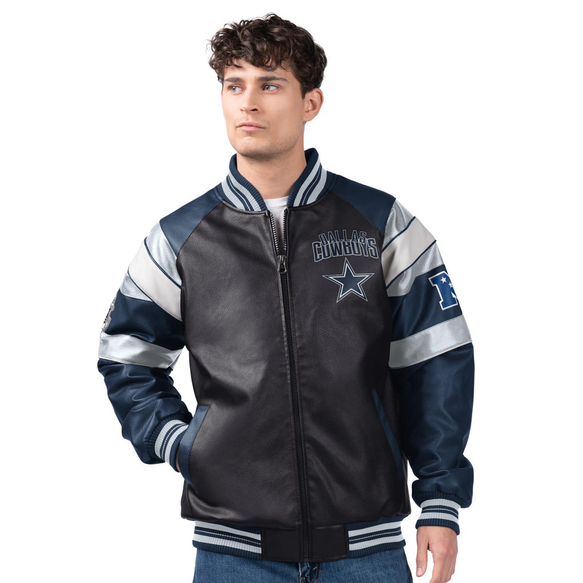 Officially Licensed NFL by Carl Banks Faux Leather Jacket