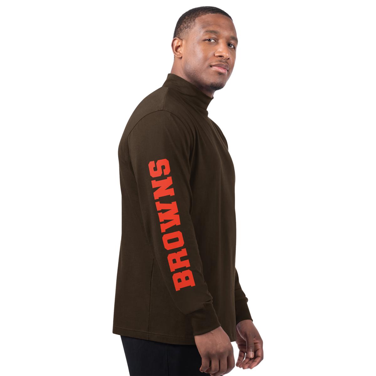 Officially Licensed NFL by Carl Banks Long Sleeve Mock - Browns | HSN