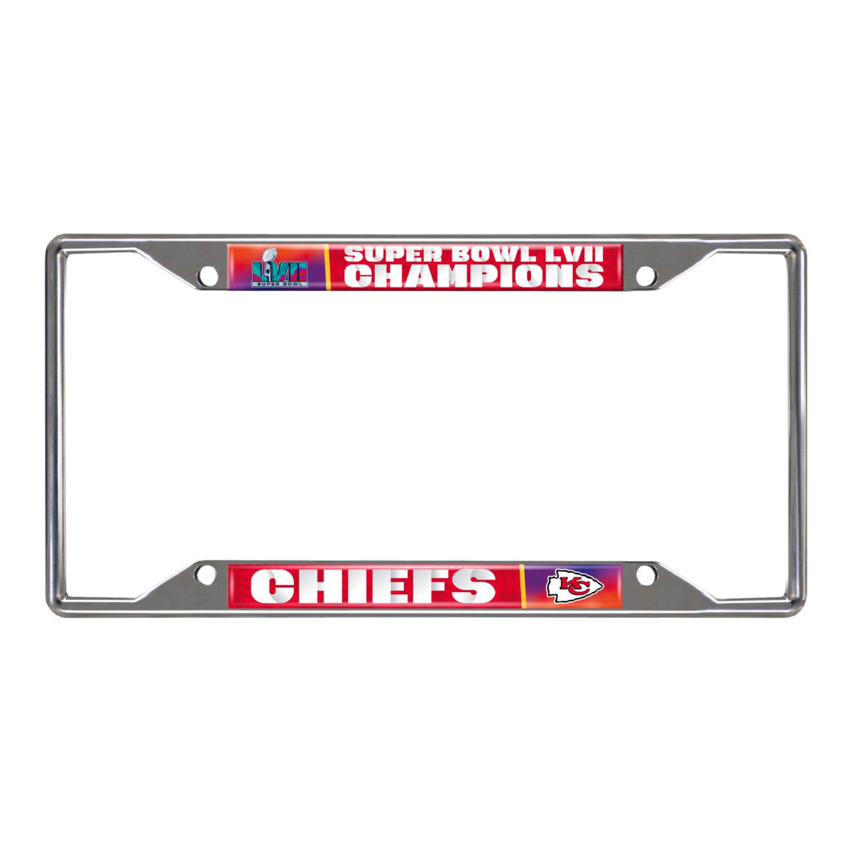 Officially Licensed NFL Chiefs Super Bowl LVII License Plate Frame