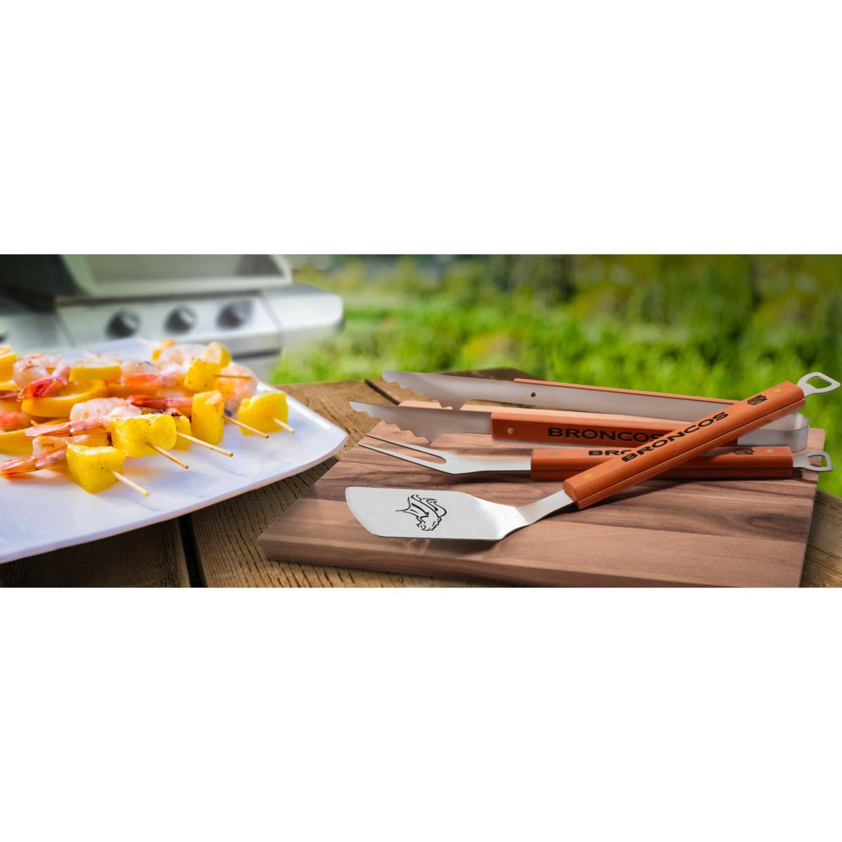 NFL Team Logo Premium BBQ Grill Tool Set (3pc.)