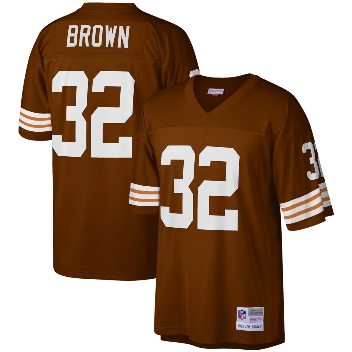 Officially Licensed NFL Cleveland Browns Men s Jim Brown Legacy Jersey HSN