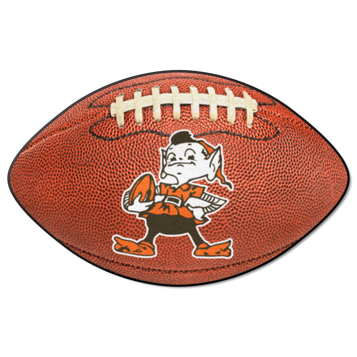 Officially Licensed NFL Cleveland Browns Vintage Logo Football Rug