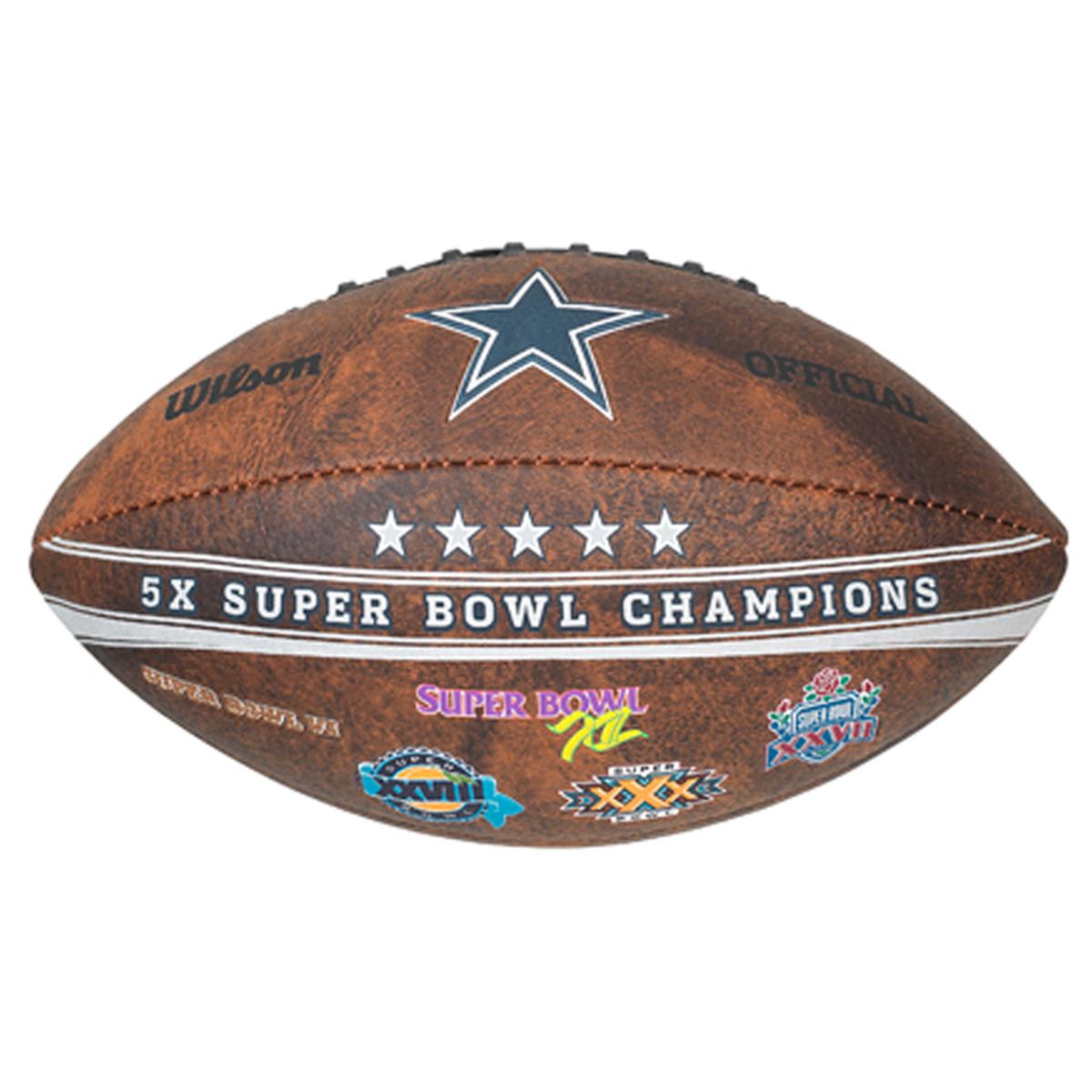 Logo Brands Dallas Cowboys Mini Rubber Football