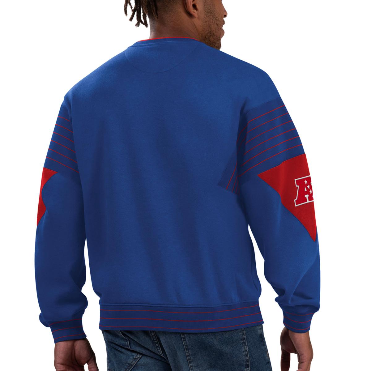 Football Fan Shop Officially Licensed NFL Crew-Neck Sweatshirt by Starter - Bills