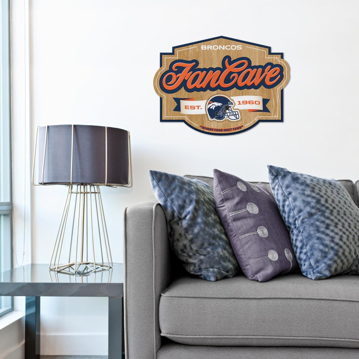 Officially Licensed NFL Denver Broncos Fan Cave Sign