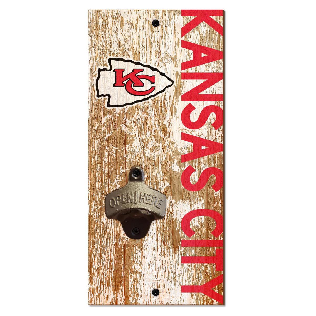 NFL Round Distressed Sign: Kansas City Chiefs