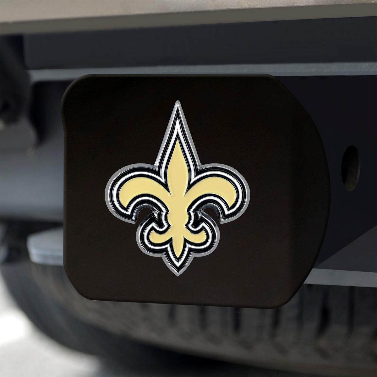 : New Orleans Saints NFL Black Metal Hitch Cover with 3D Colored  Team Logo by FANMATS - Unique Roundel Molded Design – Easy Installation on  Truck, SUV, Car or ATV - Ideal