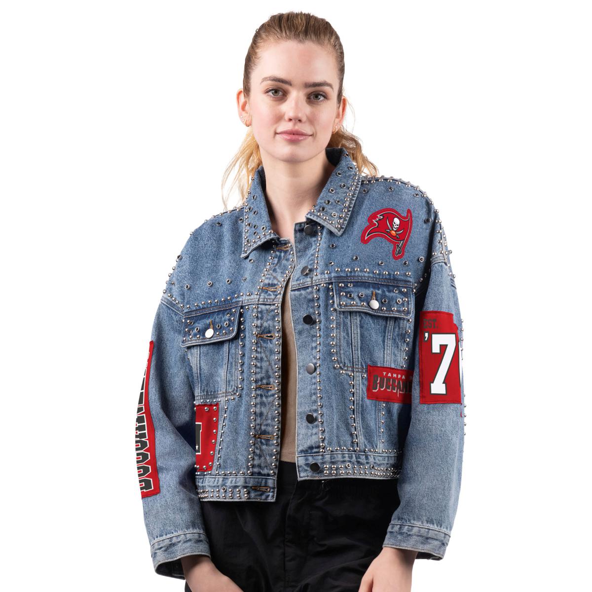 Officially Licensed NFL G34Her By Carl Banks Game Ball Denim