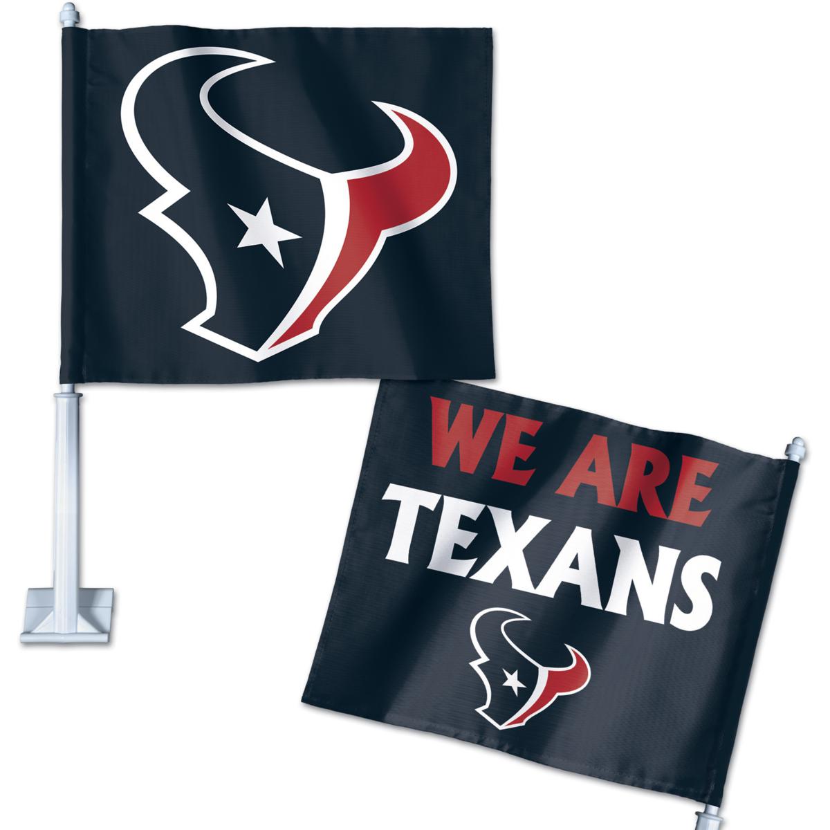 Officially Licensed NFL Houston Texans Double-Sided Car Flag