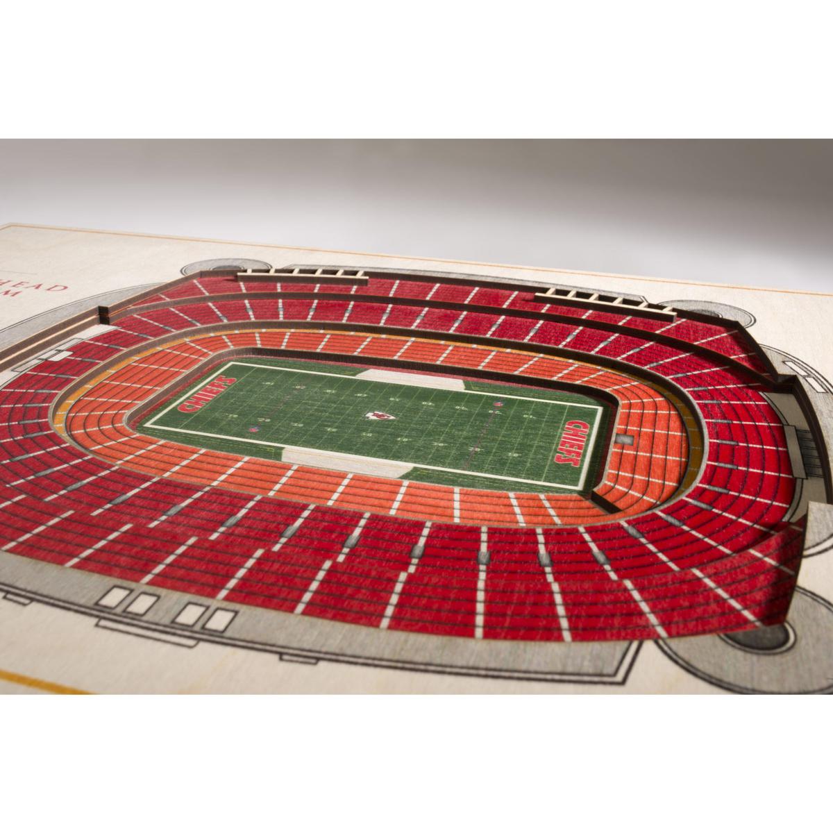 Arrowhead Stadium Football Stadium Print, Kansas City Chiefs Football