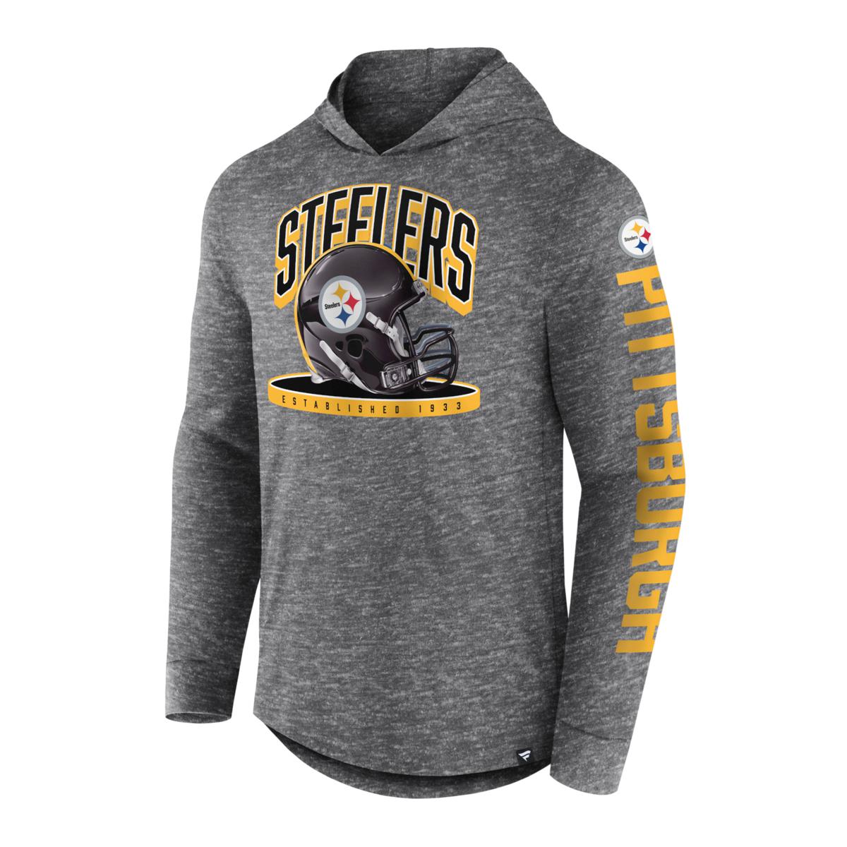 Officially Licensed NFL Women's Long Sleeve Hoodie T-shirt - Steelers