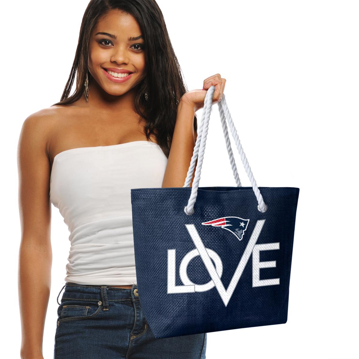 Officially Licensed NFL Love Tote - New England Patriots