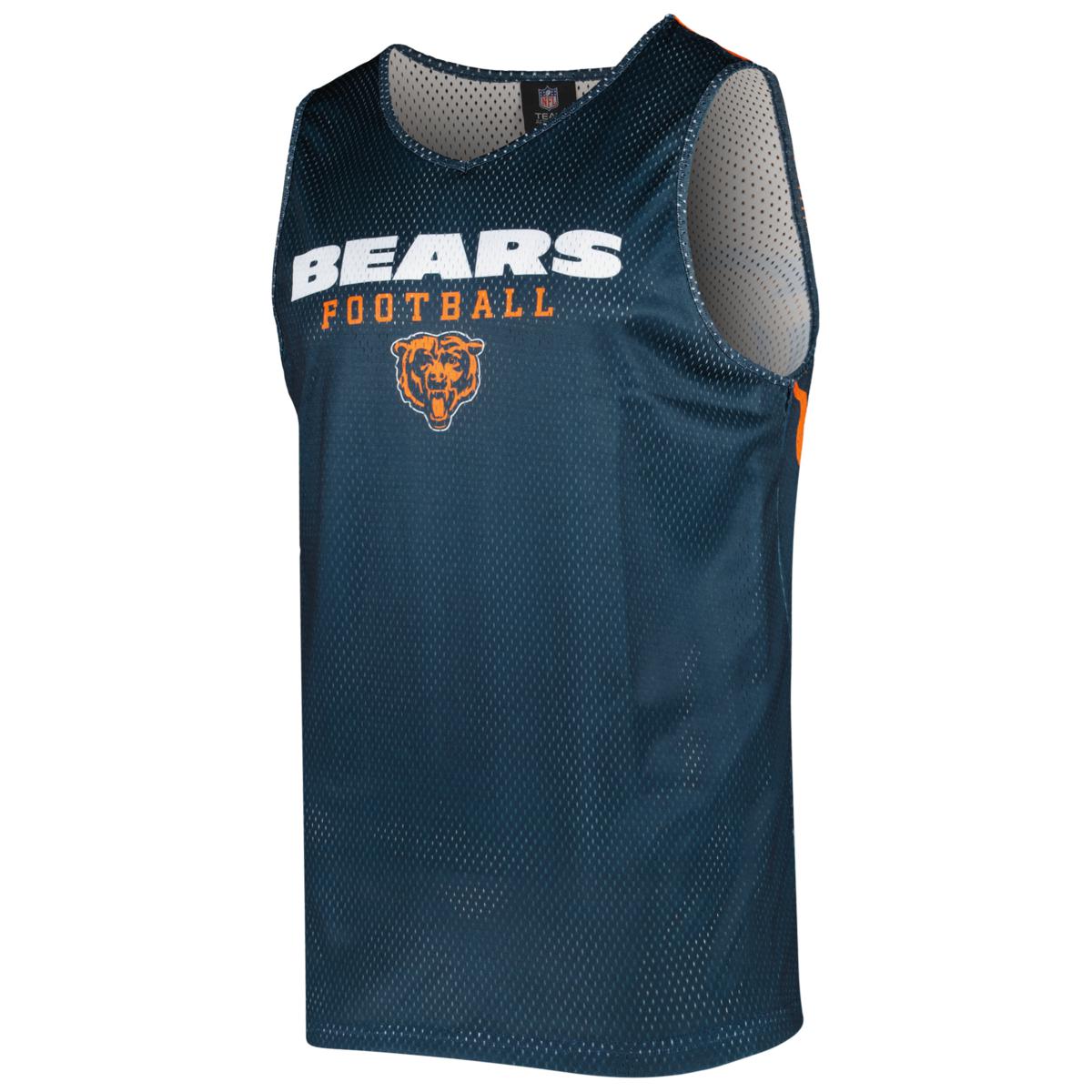 Nike Men's Chicago Bears Athletic Navy Sleeveless Hoodie