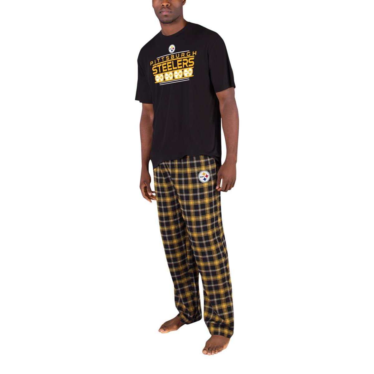 Officially Licensed NFL Men s Artic Plaid Sleep Set by Concepts