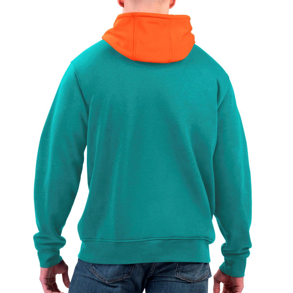 Miami Dolphins Drawstring Hoodie Sweatshirt Kangaroo Pocket NFL EXTRA  LARGE/XL