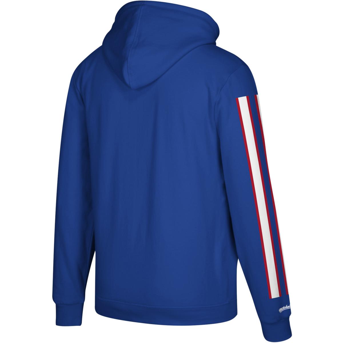 Mitchell & Ness Buffalo Bills Washed Short Sleeve Pullover Hoodie