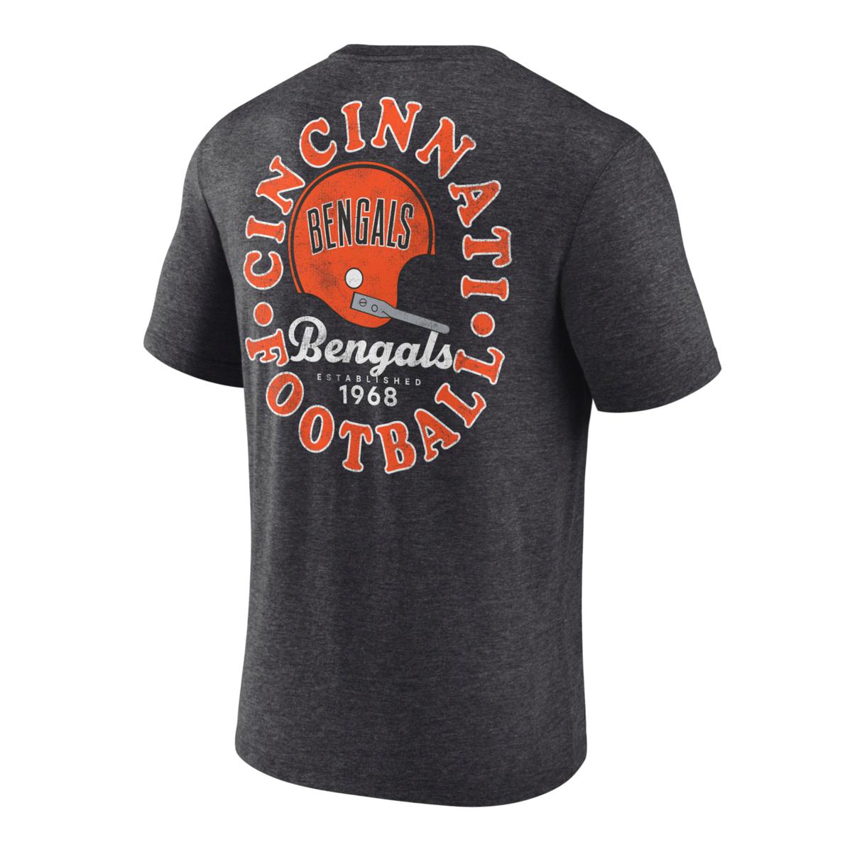 Cincinnati Bengals Fanatics Signature Unisex Super Soft Short Sleeve  T-Shirt - Gray