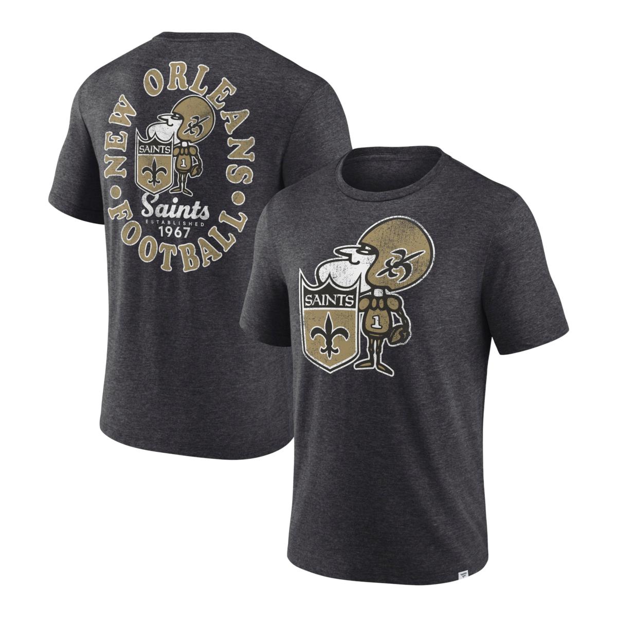 Fanatics Branded Black New Orleans Saints Home Stretch Team T-Shirt