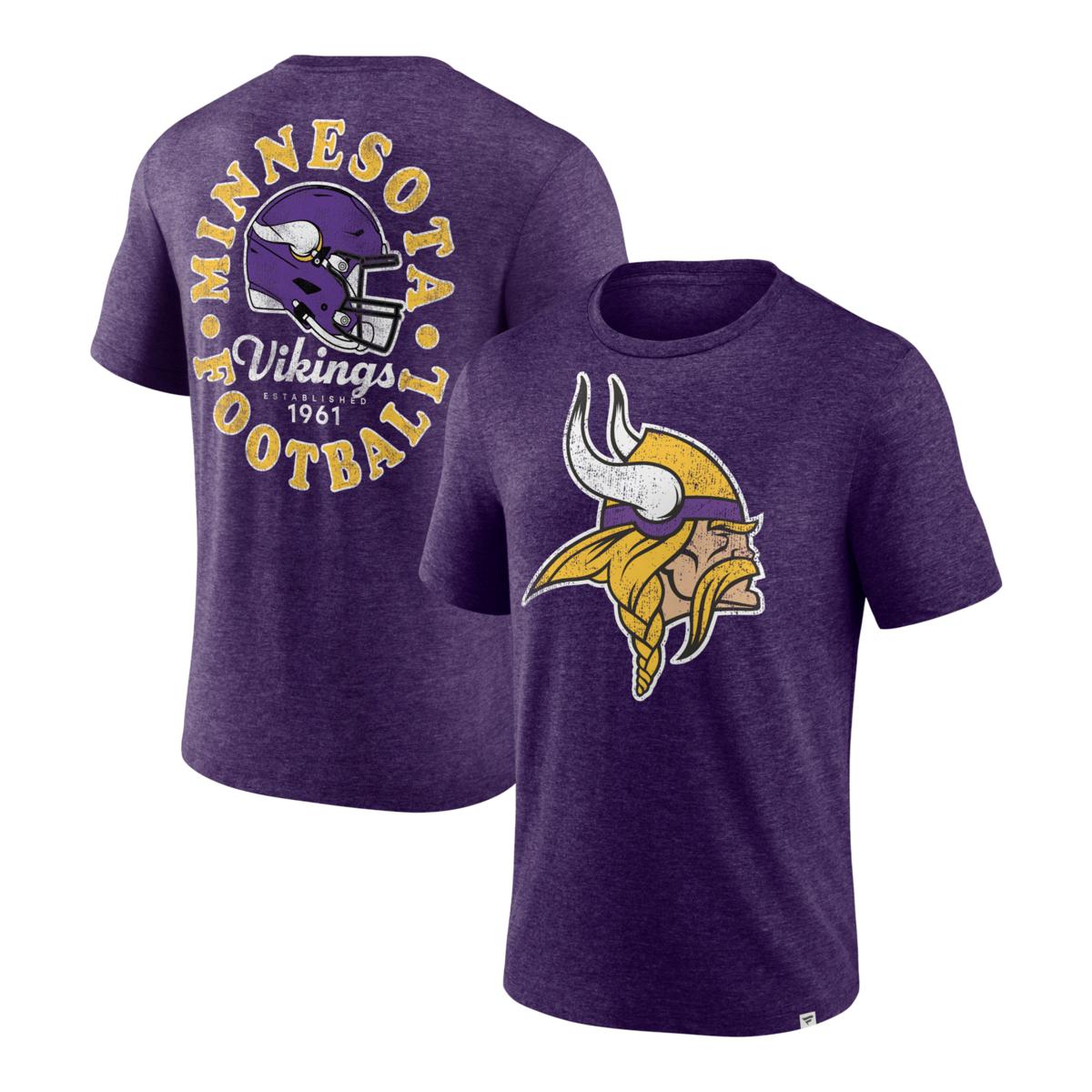 Officially Licensed NFL Men's Oval Bubble Tee by Fanatics Branded - Vikings