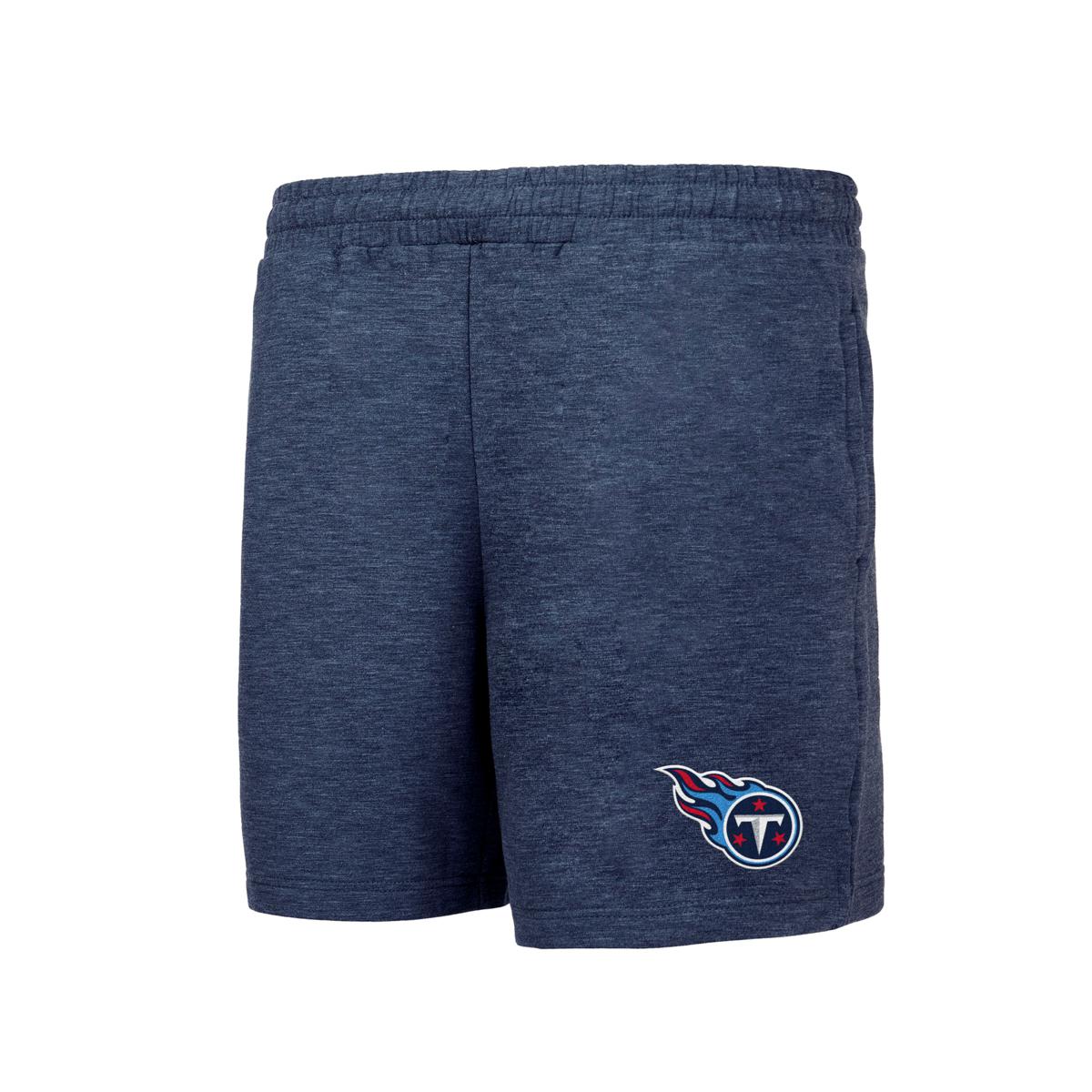 NFL Team Apparel Men's Tennessee Titans Navy Mainstream Terry Shorts