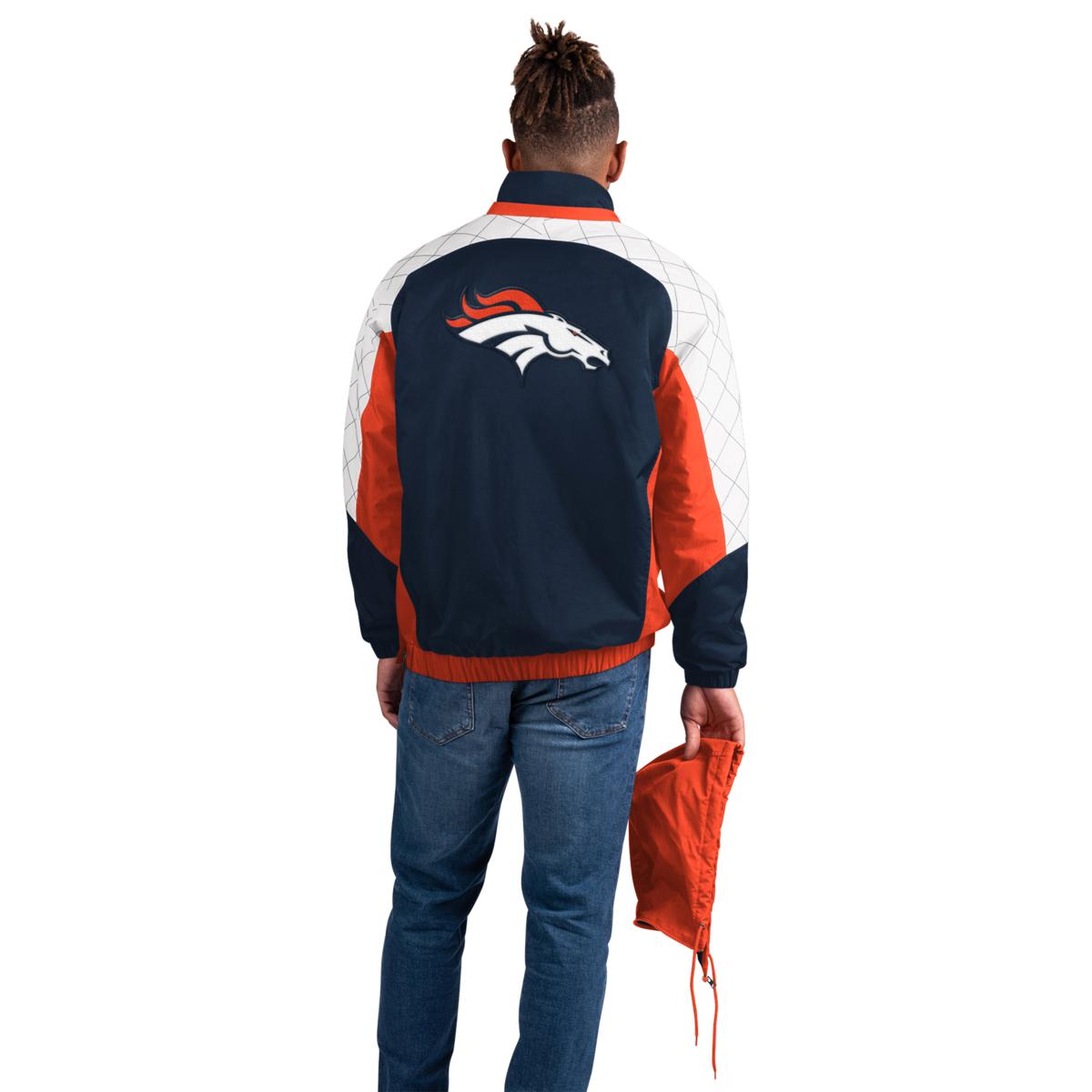 Officially Licensed NFL Women's Full-Zip Hoodie by Glll - Broncos